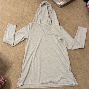 Awhile Gray Long Sleeve with Hood